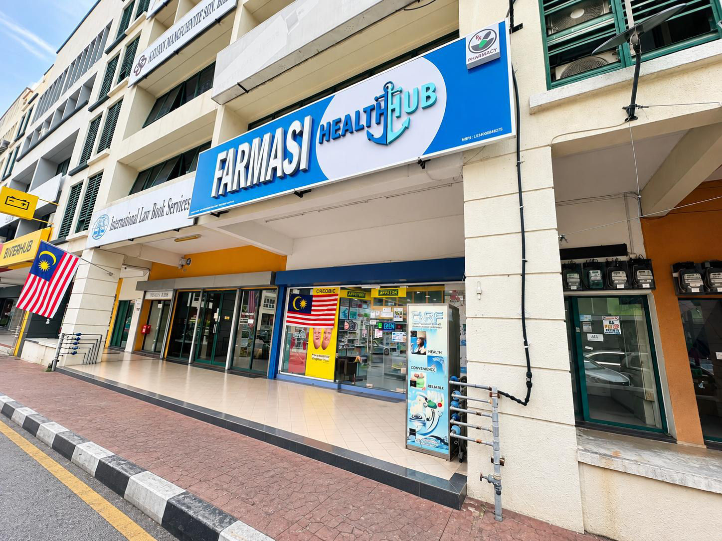 The Farmasi HealthHub shopfront on Jalan PJU 8/5g